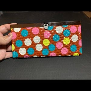 Multicolor Polka Dot Wallet - NWT